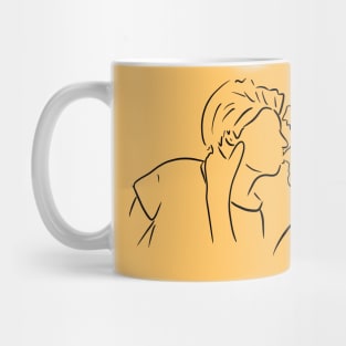 Lucas and Elliot Line Work Mug